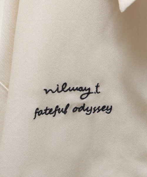 Nilway(ニルウェイ)/【db21014】Nilway.t 刺繍ジップシャツ/img03