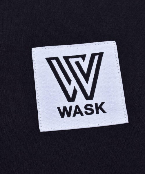 WASK(ワスク)/シリコンワッペン付き 半袖 Tシャツ ＋ ロゴプリント 天竺 長袖 Tシャツ (/img19