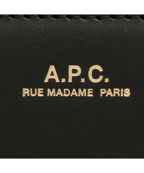 A.P.C.(アーペーセー)/アーペーセー 二つ折り財布 コンパクト財布 ブラック メンズ レディース APC A.P.C. PXAWV F63029 LZZ/img06