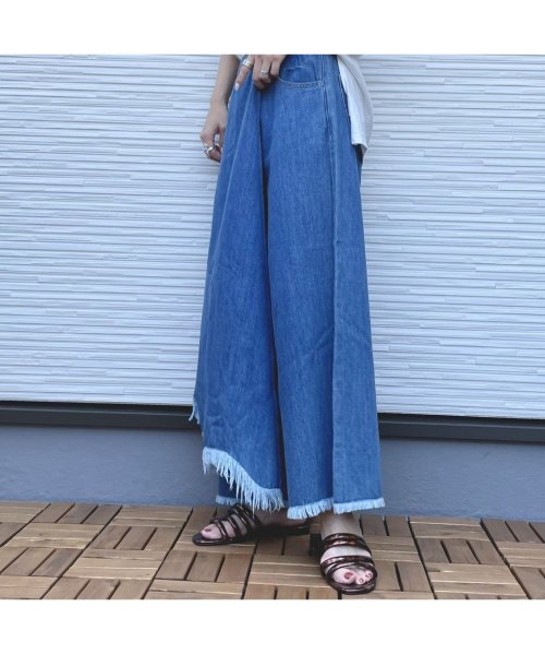 gram blue( グラムブルー)/ラップスカート見えパンツ/img02