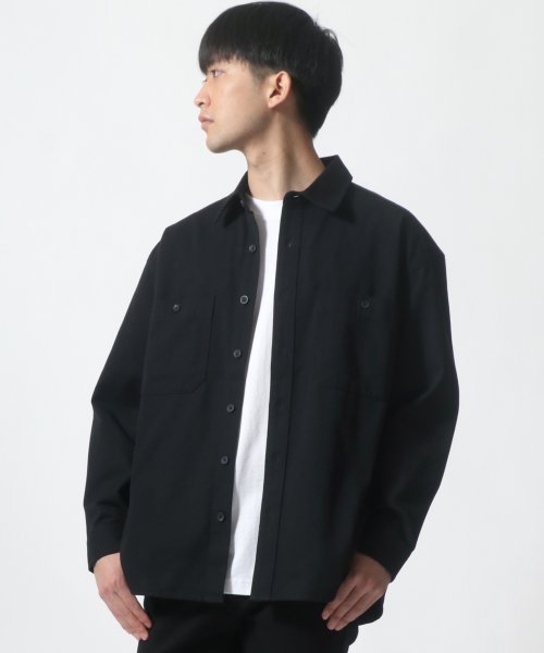 LAZAR(ラザル)/【Lazar】Dickies/ディッキーズ 【別注】 T/Cツイル オーバーサイズ ワークシャツ/CPOシャツ/img21