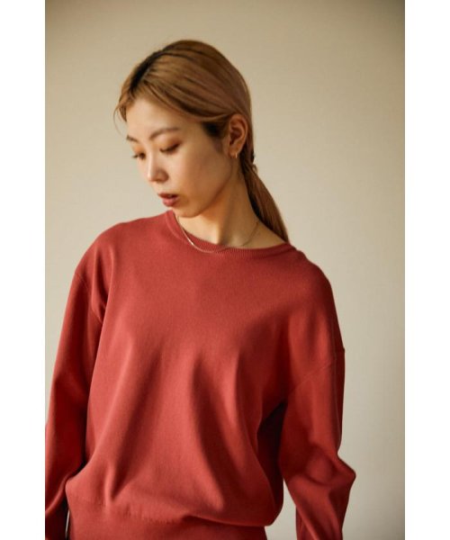 BLACK BY MOUSSY(ブラックバイマウジー)/washable longsleeve knit/img15