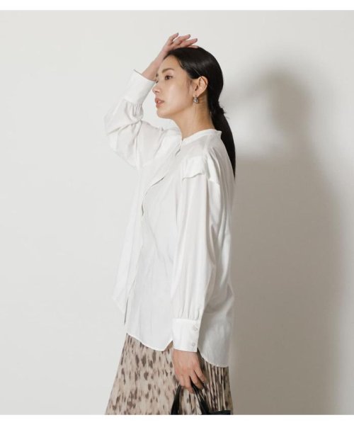 AZUL by moussy(アズールバイマウジー)/SHOULDER TUCK PUFF BLOUSE/img01