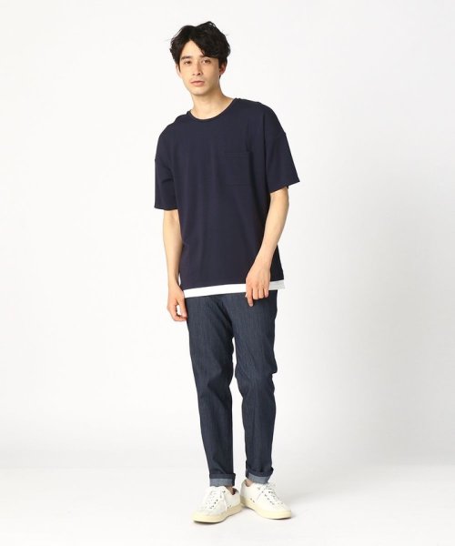 COMME CA ISM MENS(コムサイズム（メンズ）)/フェイクレイヤード Ｔシャツ/img01