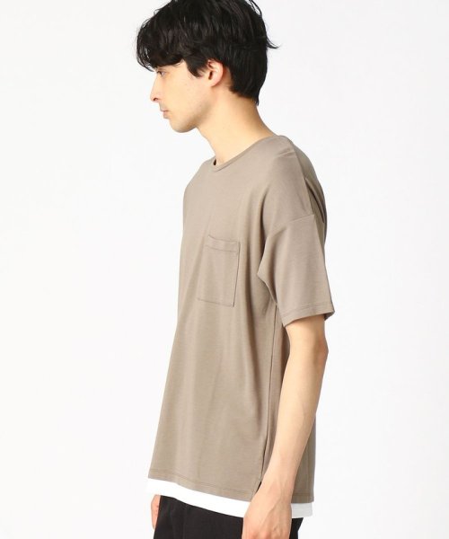 COMME CA ISM MENS(コムサイズム（メンズ）)/フェイクレイヤード Ｔシャツ/img06