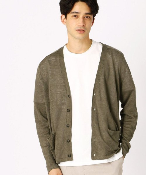 セール ｖネック リネンカーディガン コムサイズム メンズ Comme Ca Ism Mens Magaseek