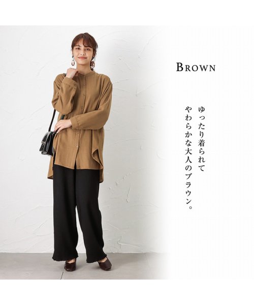 MAC HOUSE(women)(マックハウス（レディース）)/NAVY ネイビー コットンダブルガーゼチュニック 588－8820/img08