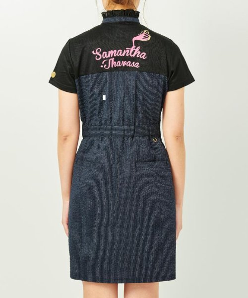 ピケストライプスタンドカラーワンピース サマンサタバサアンダー Samantha Thavasa Under25 No 7 Magaseek