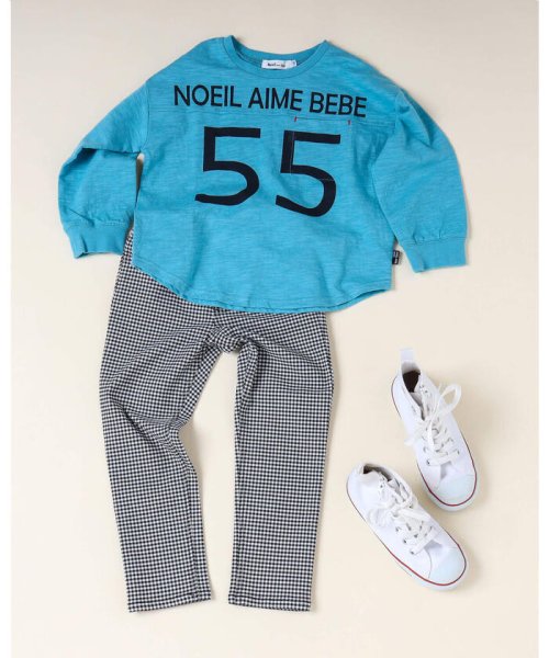 Noeil aime BeBe(ノイユ　エーム　べべ)/ロゴプリント 胸ポケット付き BIGシルエット Tシャツ (80~130cm)/img15