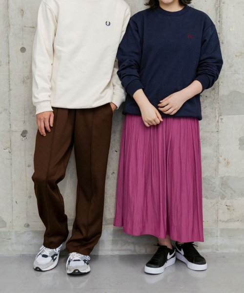 SHIPS MEN(シップス　メン)/【WEB限定/SHIPS別注】FRED PERRY: ワンポイント ロゴ サイドリブ クルーネック スウェット (トレーナー)/img05