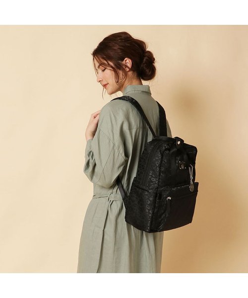 LA BAGAGERIE(LA BAGAGERIE)/ラ バガジェリー LA BAGAGERIE バッグ リュック バックパック レディース ヒョウ柄 10 POCKET BACKPACK/img08
