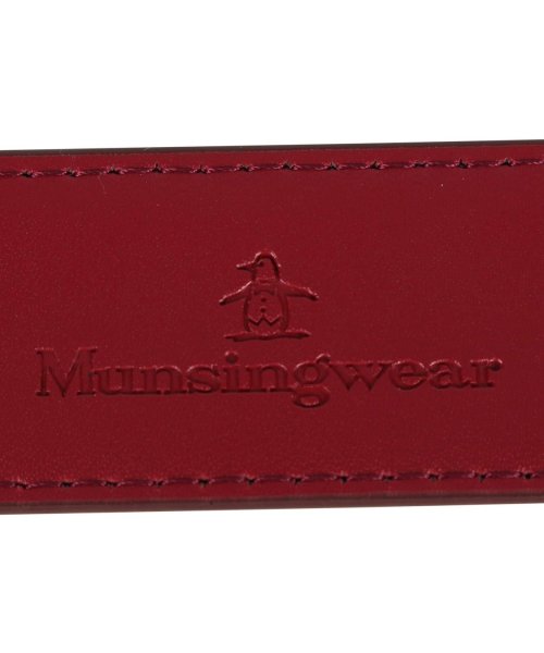Munsingwear(マンシングウェア)/マンシングウェア Munsingwear ベルト レザーベルト メンズ 本革 バックル LEATHER BELT ブラック ネイビー ワイン レッド ブラウン /img03
