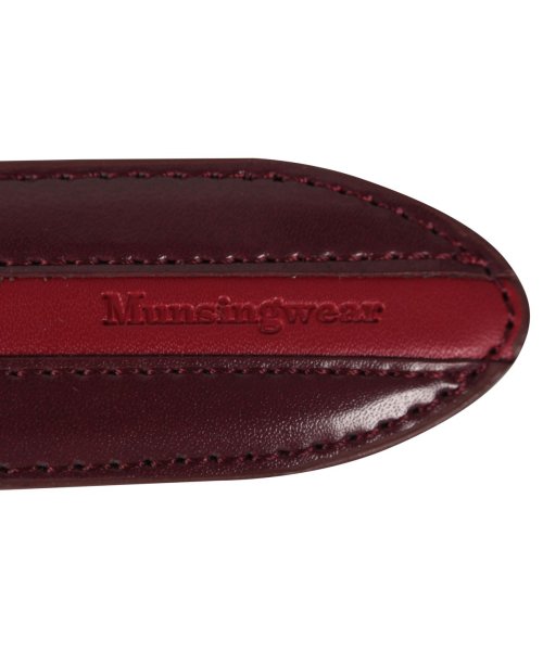 Munsingwear(マンシングウェア)/マンシングウェア Munsingwear ベルト レザーベルト メンズ 本革 バックル LEATHER BELT ブラック ネイビー ワイン レッド ブラウン /img06