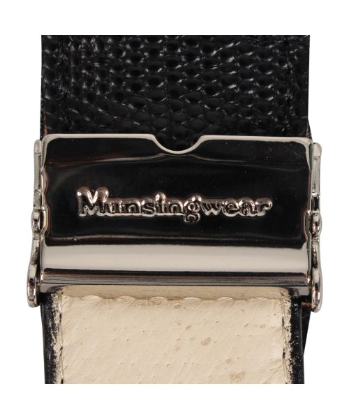 Munsingwear(マンシングウェア)/マンシングウェア Munsingwear ベルト レザーベルト メンズ 本革 バックル LEATHER BELT ブラック ブラウン チョコ 黒 MU－1520/img03
