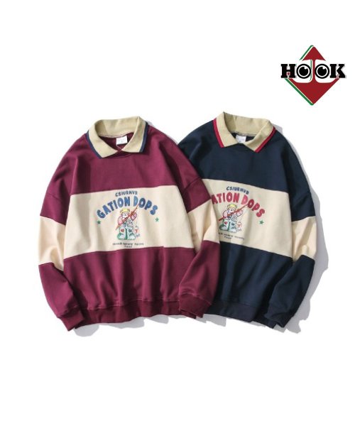 HOOK(HOOK（フック）)/HOOK 長袖ポロシャツ/img01