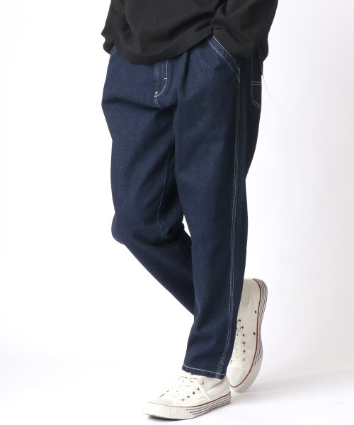 LAZAR(ラザル)/【Lazar】Dickies/ディッキーズ ヘビーツイル デニム ワイドテーパード ペインターパンツ/イージーパンツ/シェフパンツ/img27