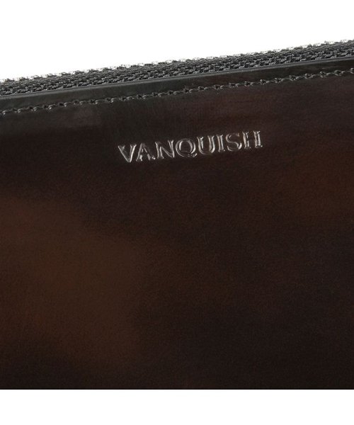 VANQUISH(ヴァンキッシュ)/ヴァンキッシュ VANQUISH 長財布 メンズ 本革 ラウンドファスナー LONG WALLET グレー ネイビー ダーク ブラウン ワイン グリーン 黒 4/img10