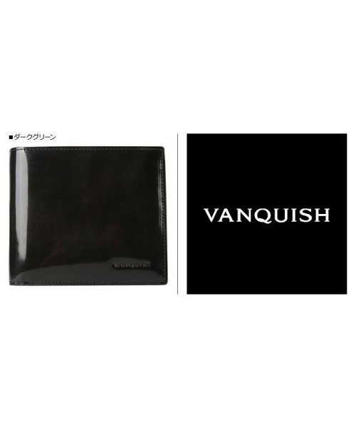 VANQUISH(ヴァンキッシュ)/ヴァンキッシュ VANQUISH 二つ折り財布 メンズ 本革 WALLET グレー ネイビー ブラウン ワイン グリーン VQM－43170/img02