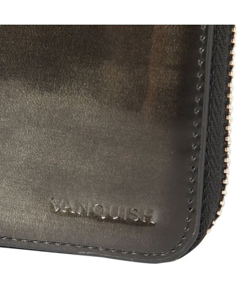 VANQUISH(ヴァンキッシュ)/ヴァンキッシュ VANQUISH 二つ折り財布 メンズ 本革 ラウンドファスナー WALLET グレー ネイビー ブラウン ワイン グリーン VQM－43180/img16