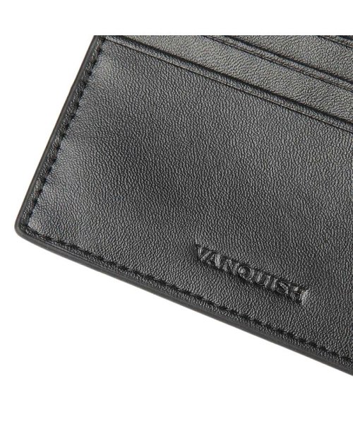 VANQUISH(ヴァンキッシュ)/ヴァンキッシュ VANQUISH 二つ折り財布 メンズ 本革 WALLET ブラック 黒 43230/img09