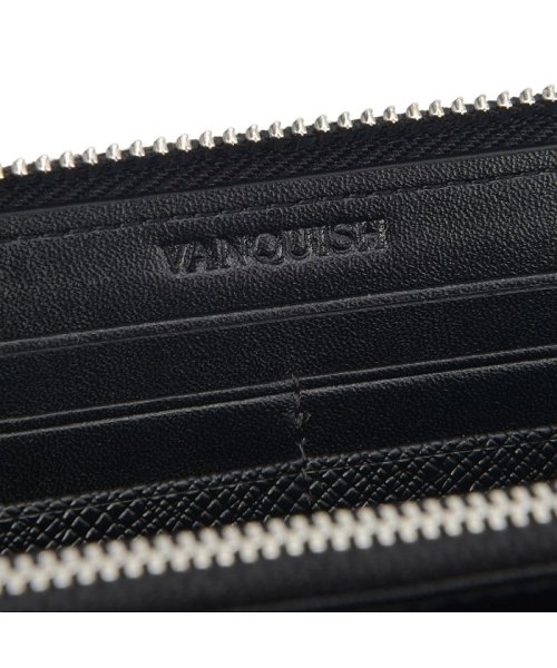 ヴァンキッシュ Vanquish 長財布 メンズ ラウンドファスナー 本革 Long Wallet ブラック ネイビー ダーク グリーン 黒 Vqm ヴァンキッシュ Vanquish Magaseek