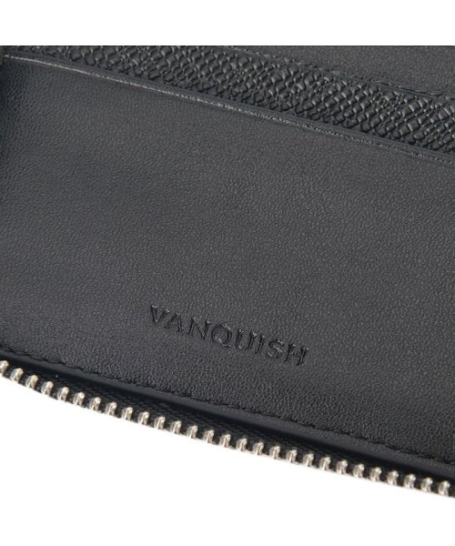 VANQUISH(ヴァンキッシュ)/ヴァンキッシュ VANQUISH 二つ折り財布 メンズ ラウンドファスナー 本革 WALLET ブラック ネイビー ダーク グリーン 黒 VQM－43280/img09