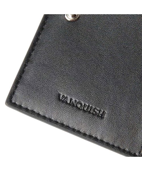 VANQUISH(ヴァンキッシュ)/ヴァンキッシュ VANQUISH 二つ折り財布 メンズ 本革 WALLET ブラック ネイビー ダーク グリーン 黒 VQM－43290/img10