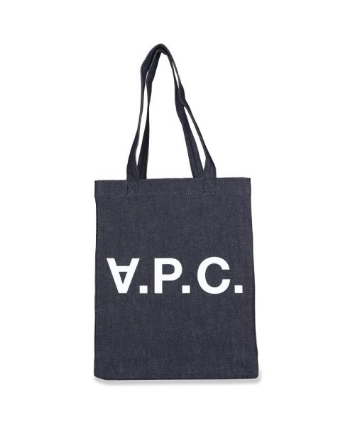 A P C アーペーセー トートバッグ メンズ レディース デニム Laure ネイビー Cocsx M アーペーセー A P C Magaseek