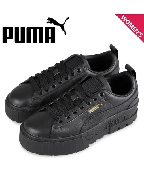 PUMA(PUMA)/PUMA プーマ スニーカー レディース 厚底 メイズ クラシック WMNS MAYZE CLASSIC ブラック 黒 384209－02/img01