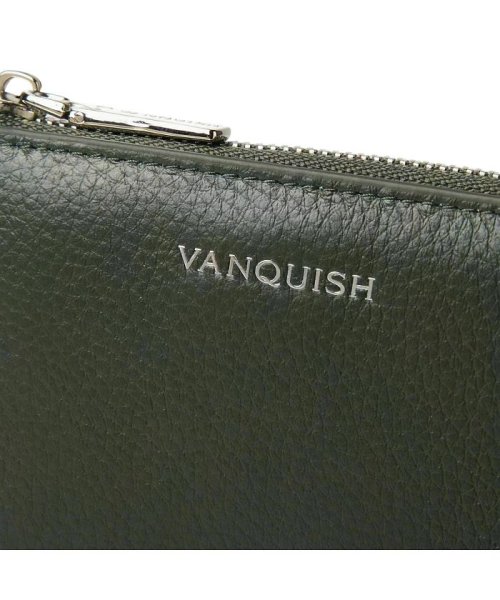 VANQUISH(ヴァンキッシュ)/ヴァンキッシュ VANQUISH ミニ財布 小銭入れ コインケース メンズ 本革 L字ファスナー MINI WALLET ブラック ネイビー ダーク グリーン /img05
