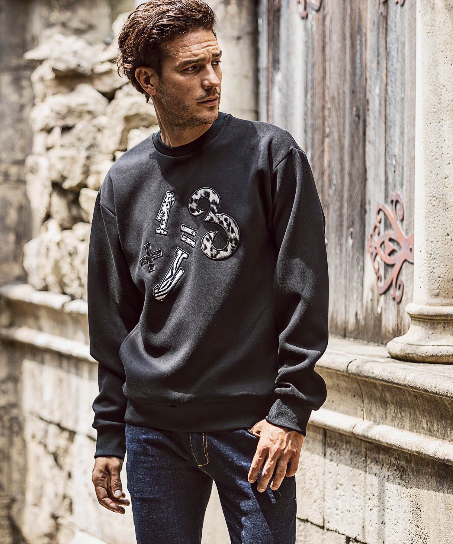 1+1=3アニマルロゴスウェット(504256343)｜HANKYU MEN'S / 阪急メンズ