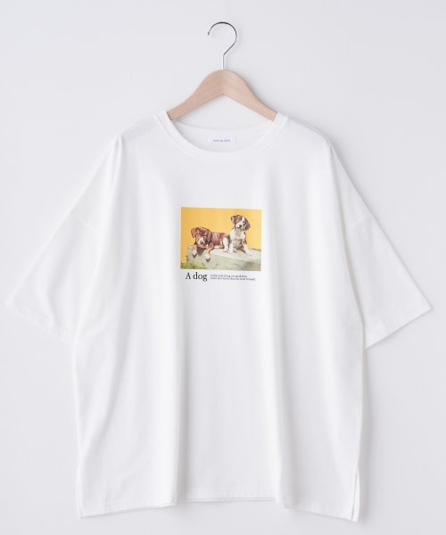 OLIVE des OLIVE(オリーブデオリーブ)/犬アソートプリントＢＩＧＴシャツ/img02