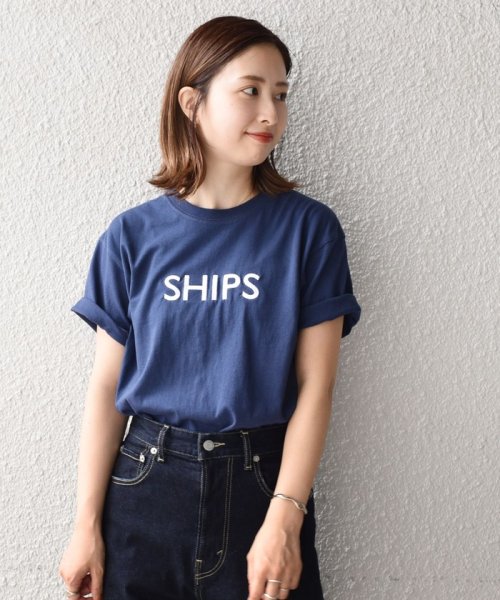 SHIPS MEN(シップス　メン)/SHIPS: ロゴ エンブロイダリー Tシャツ/img47