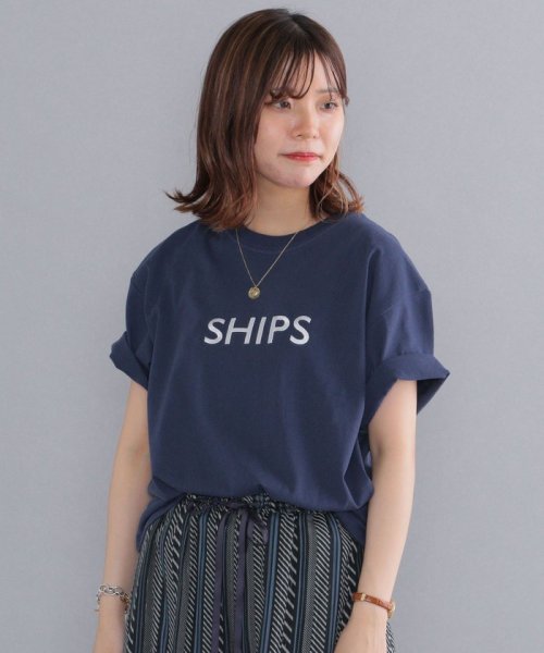 SHIPS MEN(シップス　メン)/SHIPS: ロゴ エンブロイダリー Tシャツ/img52