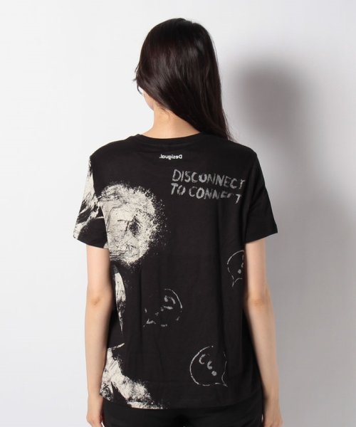 Desigual(デシグアル)/ミッキーマウスプリントのレディース半袖Tシャツ/img12