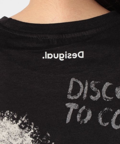 Desigual(デシグアル)/ミッキーマウスプリントのレディース半袖Tシャツ/img14