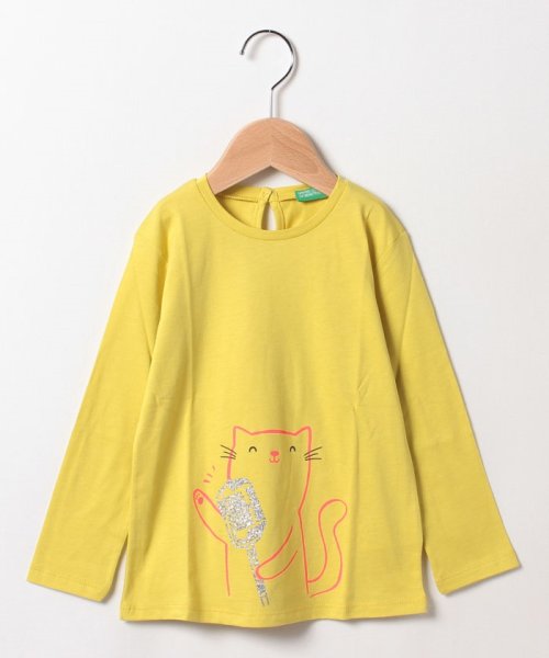 BENETTON (UNITED COLORS OF BENETTON GIRLS)(ユナイテッド　カラーズ　オブ　ベネトン　ガールズ)/キッズオーガニックコットンプリント長袖Tシャツ・カットソーG/img08