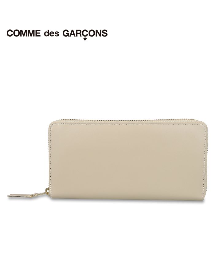 コムデギャルソン COMME des GARCONS 長財布 メンズ レディース ラウンドファスナー ARECALF ホワイト 白 SA0110