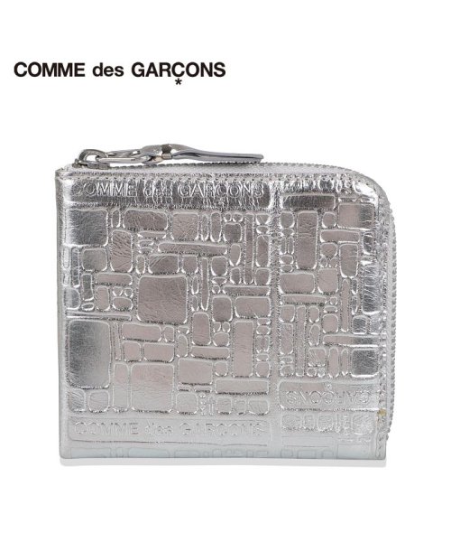 COMME des GARCONS(コムデギャルソン)/コムデギャルソン COMME des GARCONS 財布 小銭入れ コインケース メンズ レディース L字ファスナー EMBOSSED LOGOTYPE シル/img01