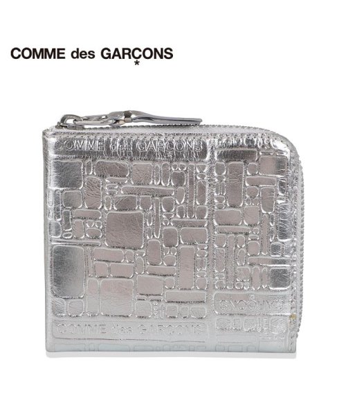 COMME des GARCONS(コムデギャルソン)/コムデギャルソン COMME des GARCONS 財布 小銭入れ コインケース メンズ レディース L字ファスナー EMBOSSED LOGOTYPE シル/img10