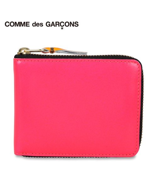 COMME des GARCONS(コムデギャルソン)/コムデギャルソン COMME des GARCONS 財布 二つ折り メンズ レディース ラウンドファスナー 本革 スーパー フロー SUPER FLUO ピン/img01