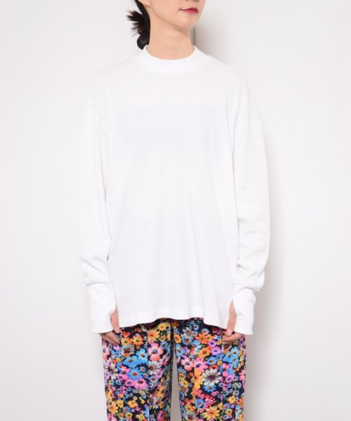 ADAM ET ROPE'(アダム　エ　ロペ)/【Hanes for BIOTOP】Cotton Stretch Thermal Mock Neck/img03