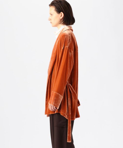 SILK/RAYON VELVET ベルベットガウン 