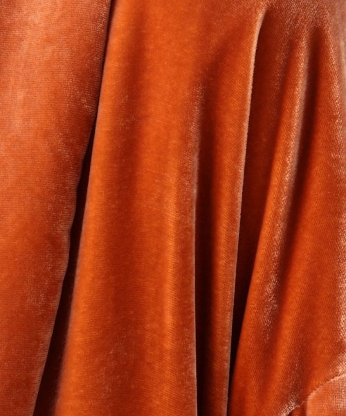 SILK/RAYON VELVET ベルベットガウン 