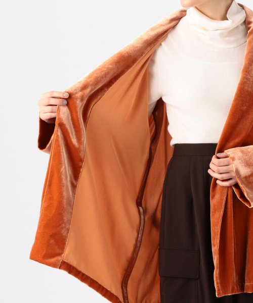 SILK/RAYON VELVET ベルベットガウン 