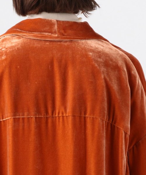 SILK/RAYON VELVET ベルベットガウン 