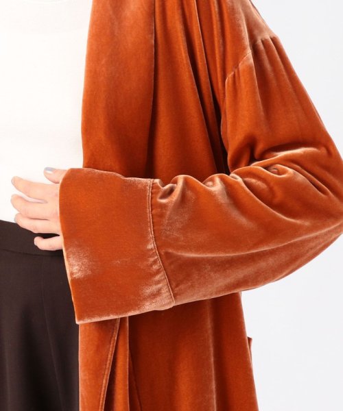 SILK/RAYON VELVET ベルベットガウン 