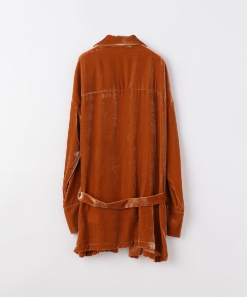 SILK/RAYON VELVET ベルベットガウン 