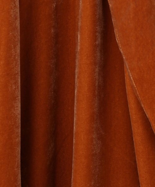 SILK/RAYON VELVET ベルベットガウン 