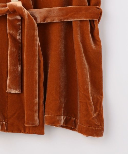 SILK/RAYON VELVET ベルベットガウン 